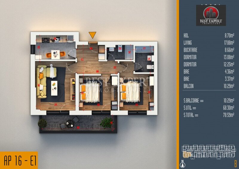 Titan, Pallady, 3 camere ideal familie, zona linistita, credit ipotecar 20%.